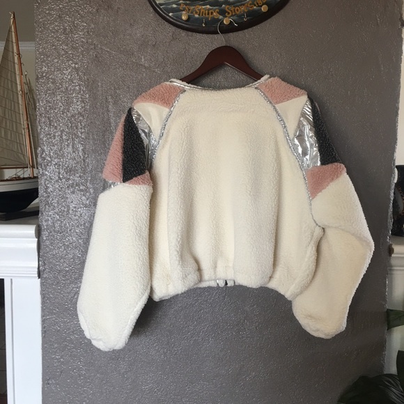 Free People Taurus Plush Color Blocked Jacket - Picture 8 of 10